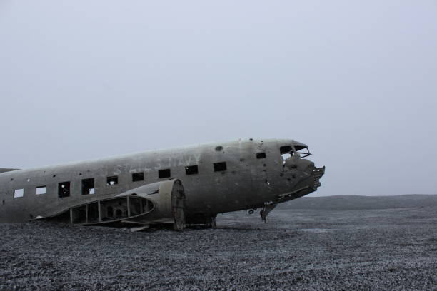 istock wreck of an airplane in Iceland 1218577253