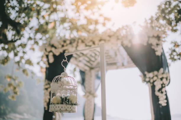 wedding decoration with flowers