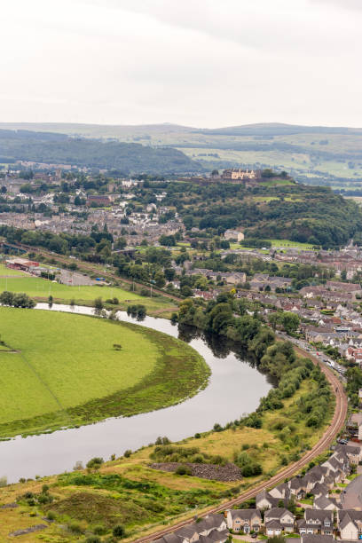 istock View from the top of Wallace monument, Stirling, UK 1218578530