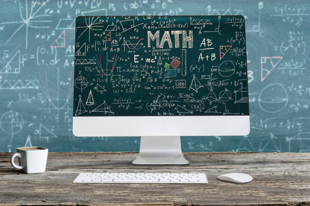 mathematical formula - physics classroom teaching professor imagens e fotografias de stock