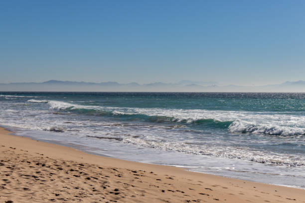 istock Empty Bologna beach near Andalusia Tarifa Spain 1218585648