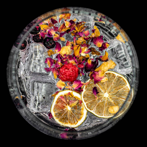 istock Gin glass goblet with dried fuit 1218585722
