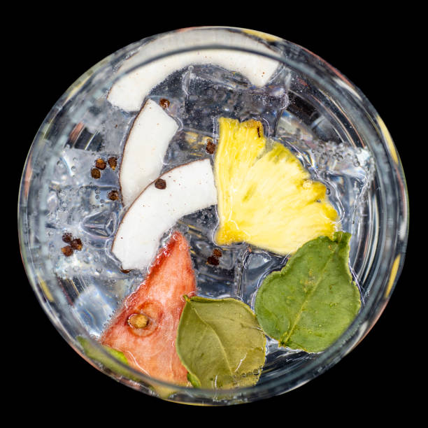 istock Gin glass goblet with dried fuit 1218585823