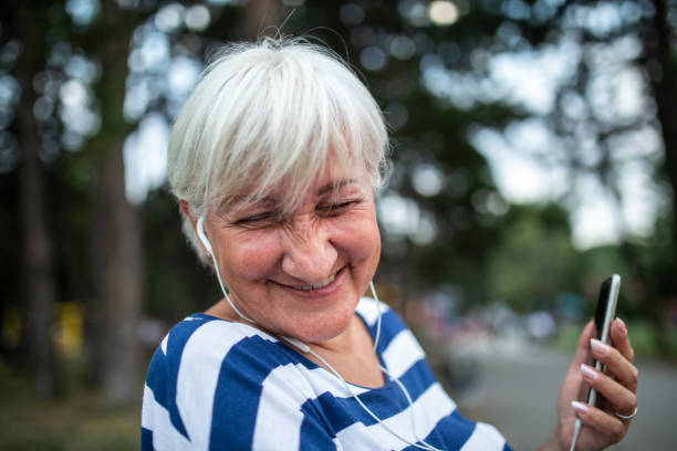 istock Funny Senior woman 1218586232