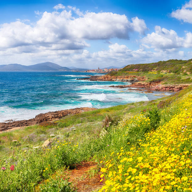 istock Splendid spring cityscape of Alghero town 1218586441