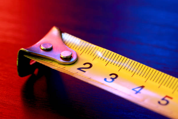 medida de fita - tape measure centimeter ruler instrument of measurement - fotografias e filmes do acervo