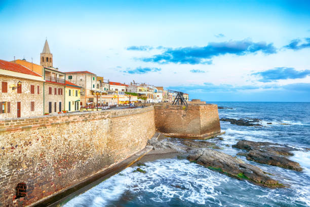 istock Splendid spring cityscape of Alghero town 1218587875