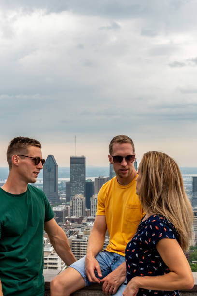 istock Family visiting Montreal in summer. 1218588093