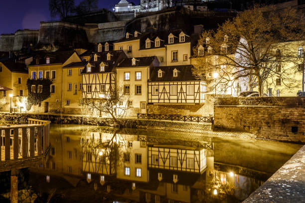 Grund in the night, Luxembourg