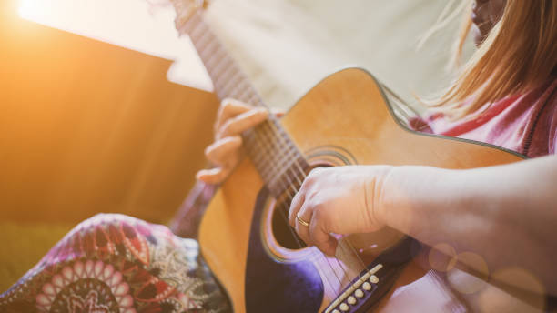 istock Teleconferencing to play music - having fun on lockdown 1218591493