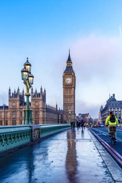 istock Big ben in winter morning, London 1218591936