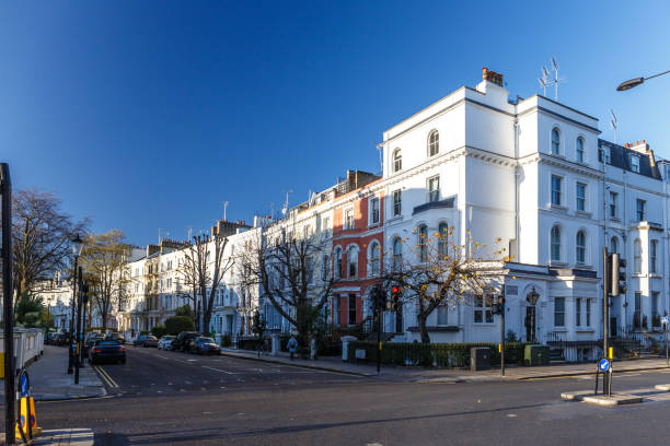 istock Kensington area in winter, London 1218592341