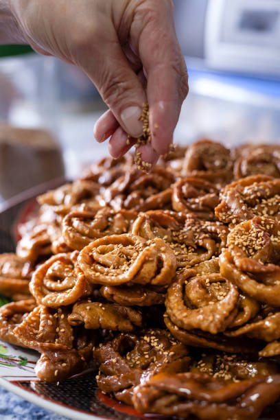 istock Chebakia with sesame seeds for Ramadan 1218594604