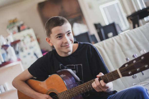 istock Teleconferencing to play music - having fun on lockdown 1218595671