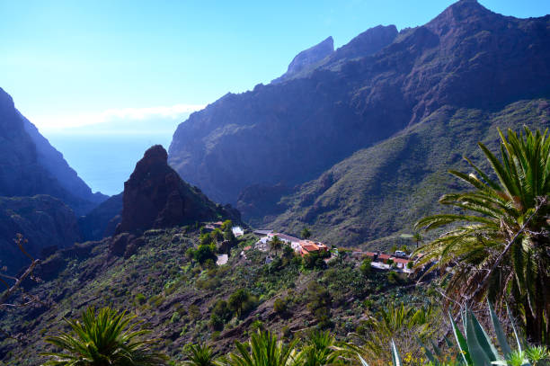 istock Difficult accessible hidden in mountains and ravines small scenery village Masca, Tenerife, Canary islands, Spain 1218597338