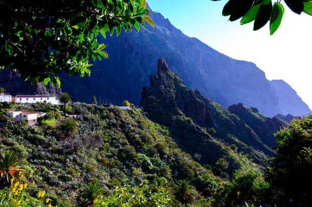 istock Difficult accessible hidden in mountains and ravines small scenery village Masca, Tenerife, Canary islands, Spain 1218597477