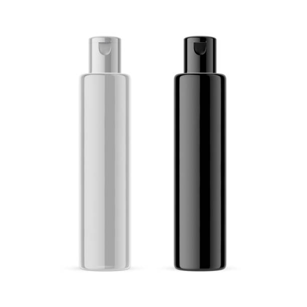 istock Cosmetic bottle mockup template on isolated white background, 3d illustration 1218599125
