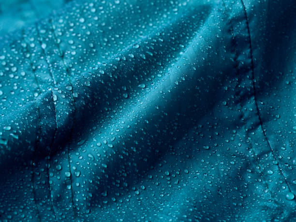 istock Water drops on the fabric. 1218605462