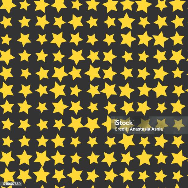 Simple Vector Stars Background Seamless Abstract Pattern With Simple Star Vector Background ...