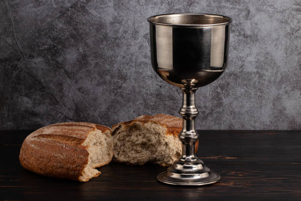istock holy communion chalice with wine and bread 1218607767