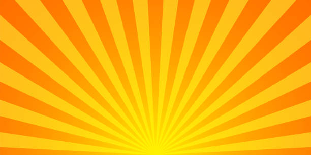 サンバースト パターン ベクトルの背景。ベクター分離図。サンバーストヴィンテージスタイル。黄色のベクトル線。 - backgrounds sunbeam horizontal spring点のイラスト素材／クリップアート素材／マンガ素材／アイコン素材