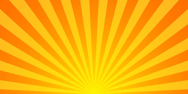 ilustrações, clipart, desenhos animados e ícones de fundo vetorial padrão de explosão solar. ilustração isolada do vetor. estilo vintage sunburst. raios vetores amarelos. - backgrounds sunbeam horizontal spring