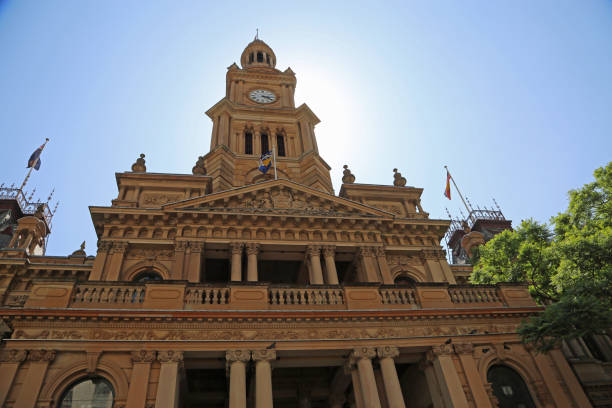 istock Town Hall on blue sky, 1889 1218609861