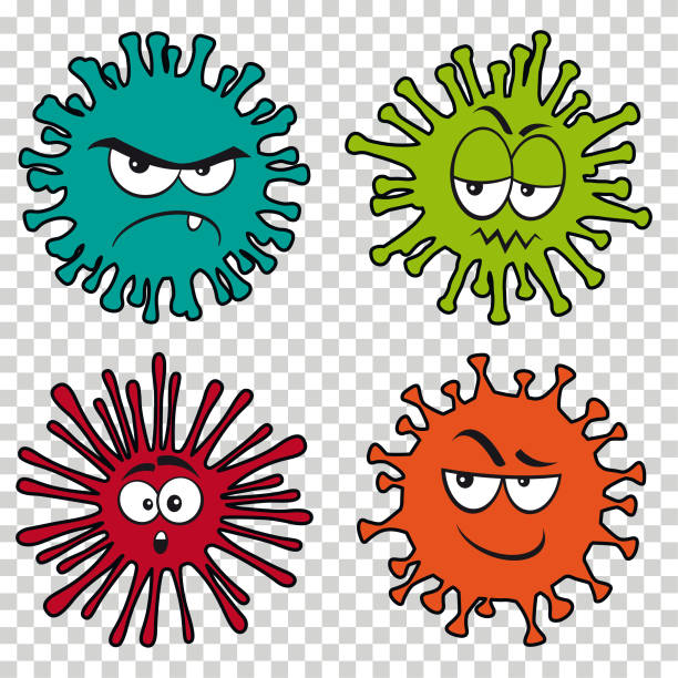 ilustraciones, imágenes clip art, dibujos animados e iconos de stock de icono de vector coronovirus - infección viral