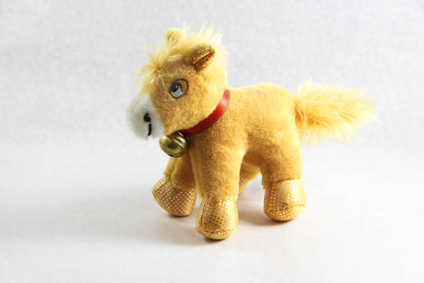 istock Toy horse on a white background 1218612278