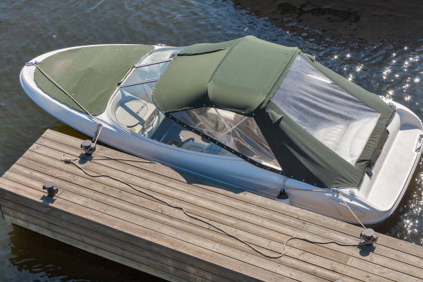 Boating dock for recreational water equipment in Maryland along the Susquehanna River