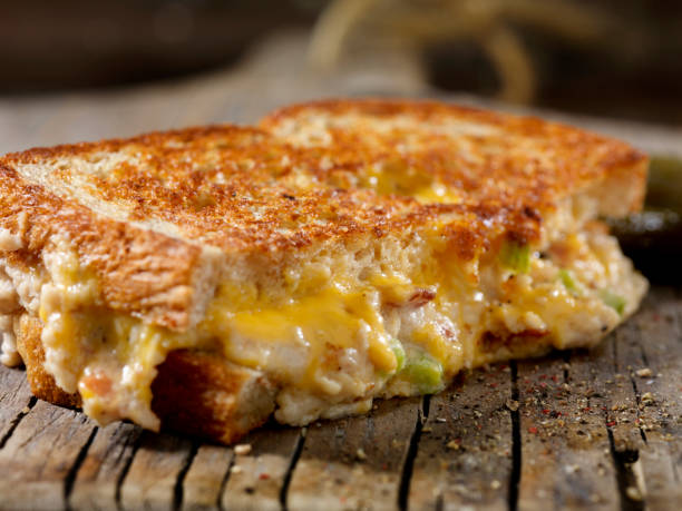 Chicken Salad with Bacon Grilled Cheese Sandwich
