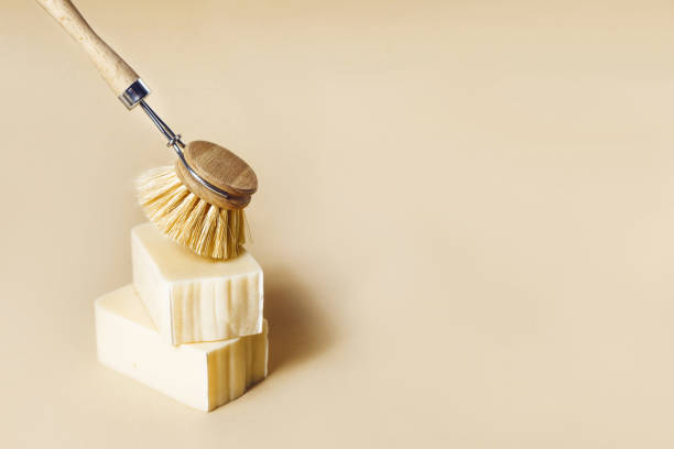 istock Eco soap and bamboo clean brush 1218618251