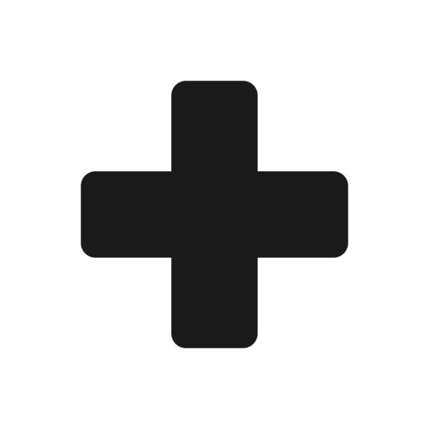 medical cross icon vector logo template medical cross icon vector logo template plus sign stock illustrations