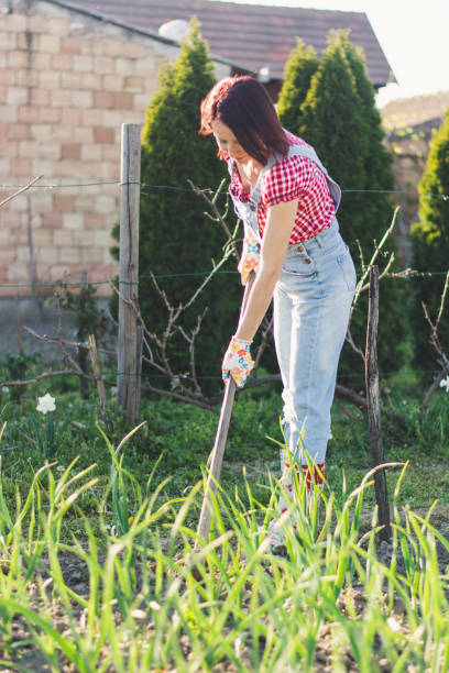 istock Woman in the garden 1218622036