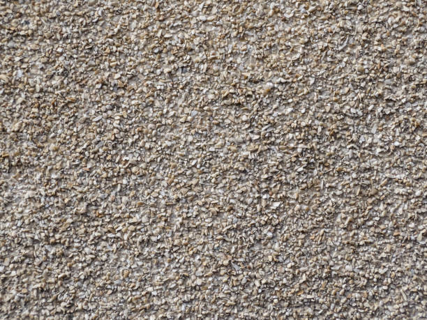 istock The wall is decorated with small beige stone. 1218626543