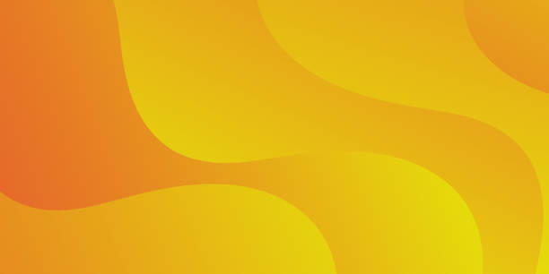 Warm tone and Orange color curve background abstract art