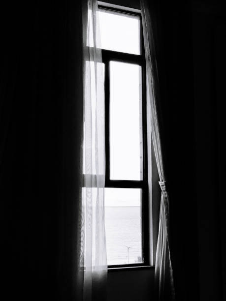 istock Looking at the sea through the window 1218633498