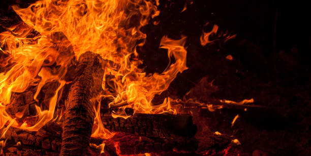 istock abstract blaze fire flame texture for banner background, 3 x 1 ratio 1218637234