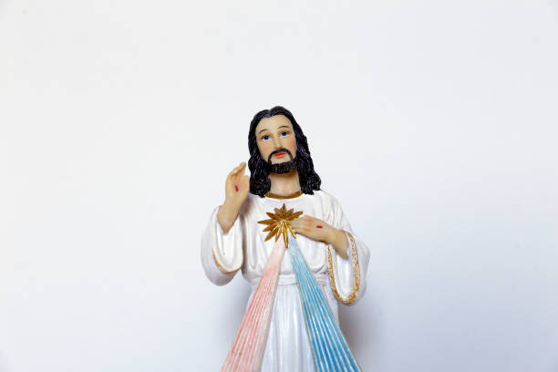 Statue representing the merciful Jesus Christ, divine mercy - Catholic symbol