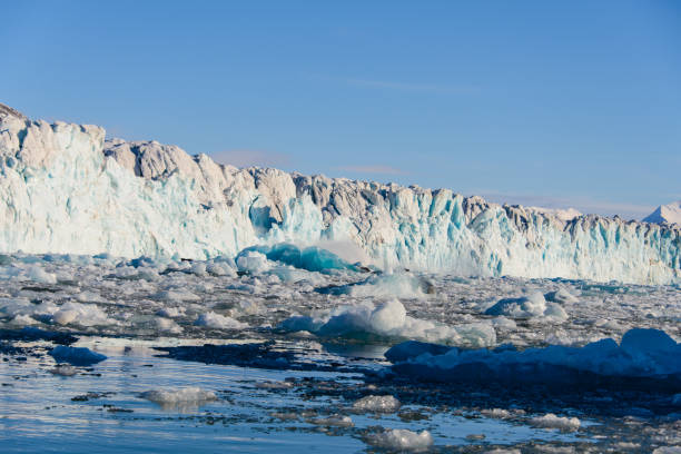 istock Landscape with glacier in Svalbard at summer time. Sunny weather. 1218651214