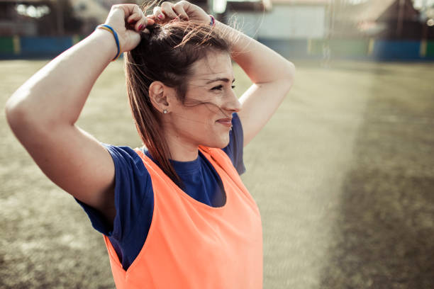 istock Female Soccer Player 1218678236