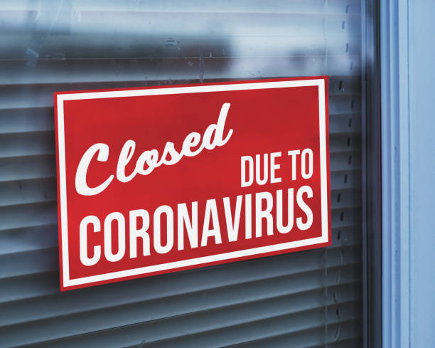 istock Store Closed Due to Coronavirus 1218679335