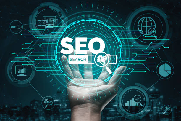 SEO Search Engine Optimization business concept stock photo