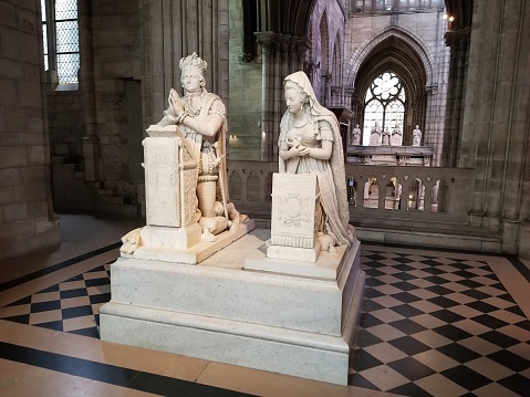 The Basilica of Saint-Denis is a burial place of the French Kings with nearly every king from the 10th to the 18th centuries, as well as many from previous centuries.