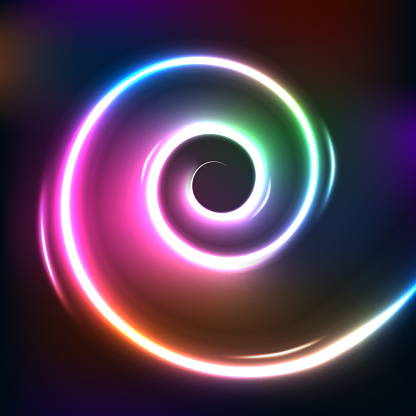 Gradient Rotation Light Effect Spiral Gradient Light Vector Stock Illustration - Download Image Now ...
