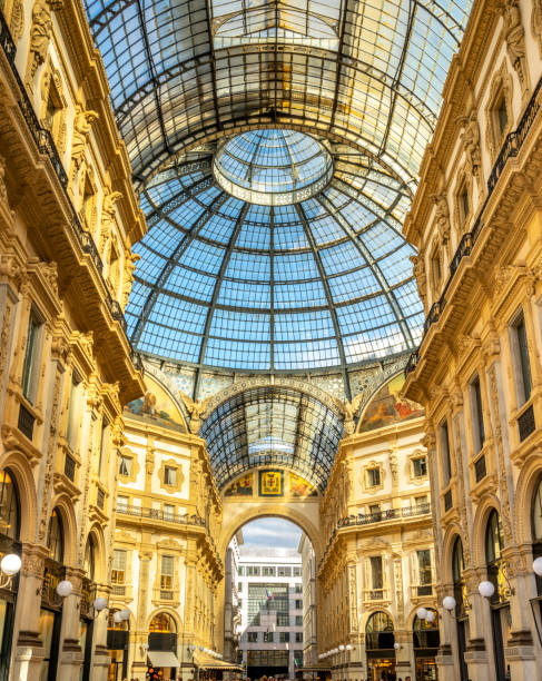 Galleria Vittorio Emanuele II in Milan, Italy stock photo