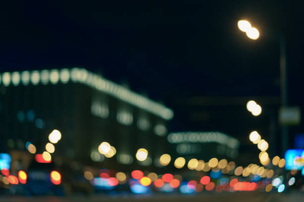 istock BLurred motion of the city in night 1218707645