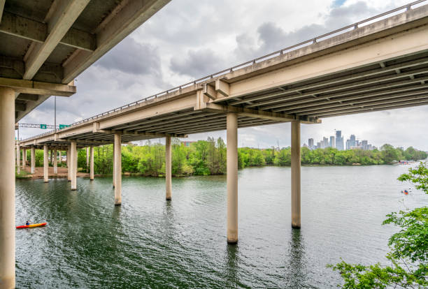 Roberta Crenshaw Bridge, Austin, Texas stock photo
