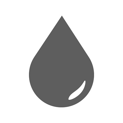 Gray Drop Vector Water Drop Grey Color Isolated Vector Stock Illustration - Download ...