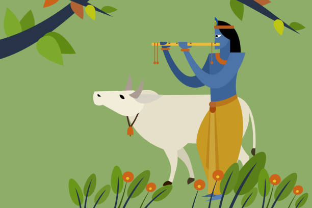 Krishna Flute Illustrations, Royalty-Free Vector Graphics & Clip Art -  iStock